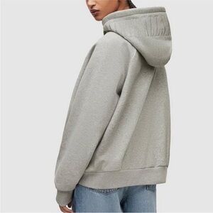 All Saints allsaints  gray marl talon pullover embroidered hoodie Size small